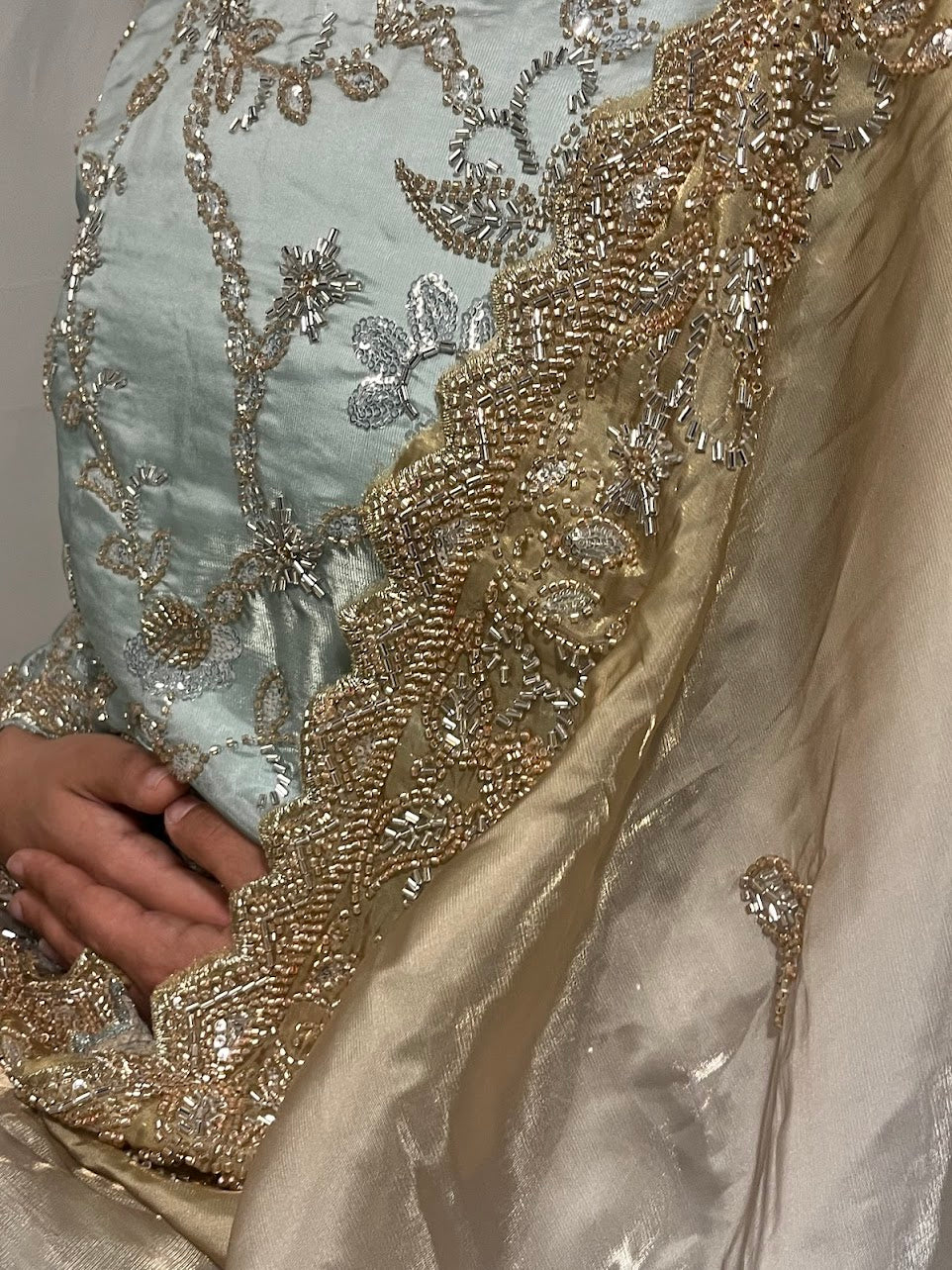 Light Blue Gulbahaar Lehenga