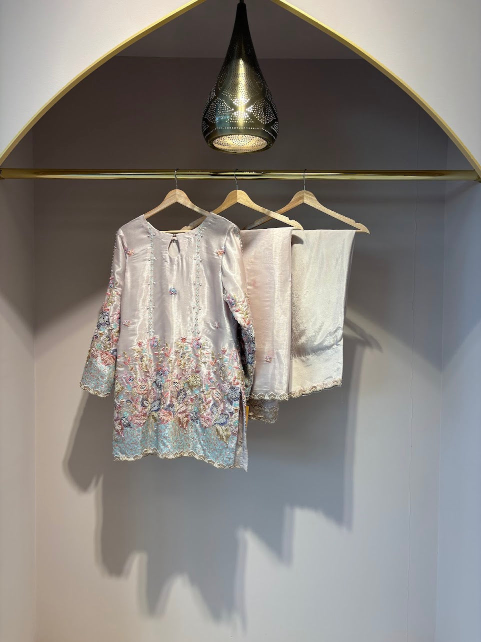 Light Pink Farshi Shalwar - Mah-E-Noor