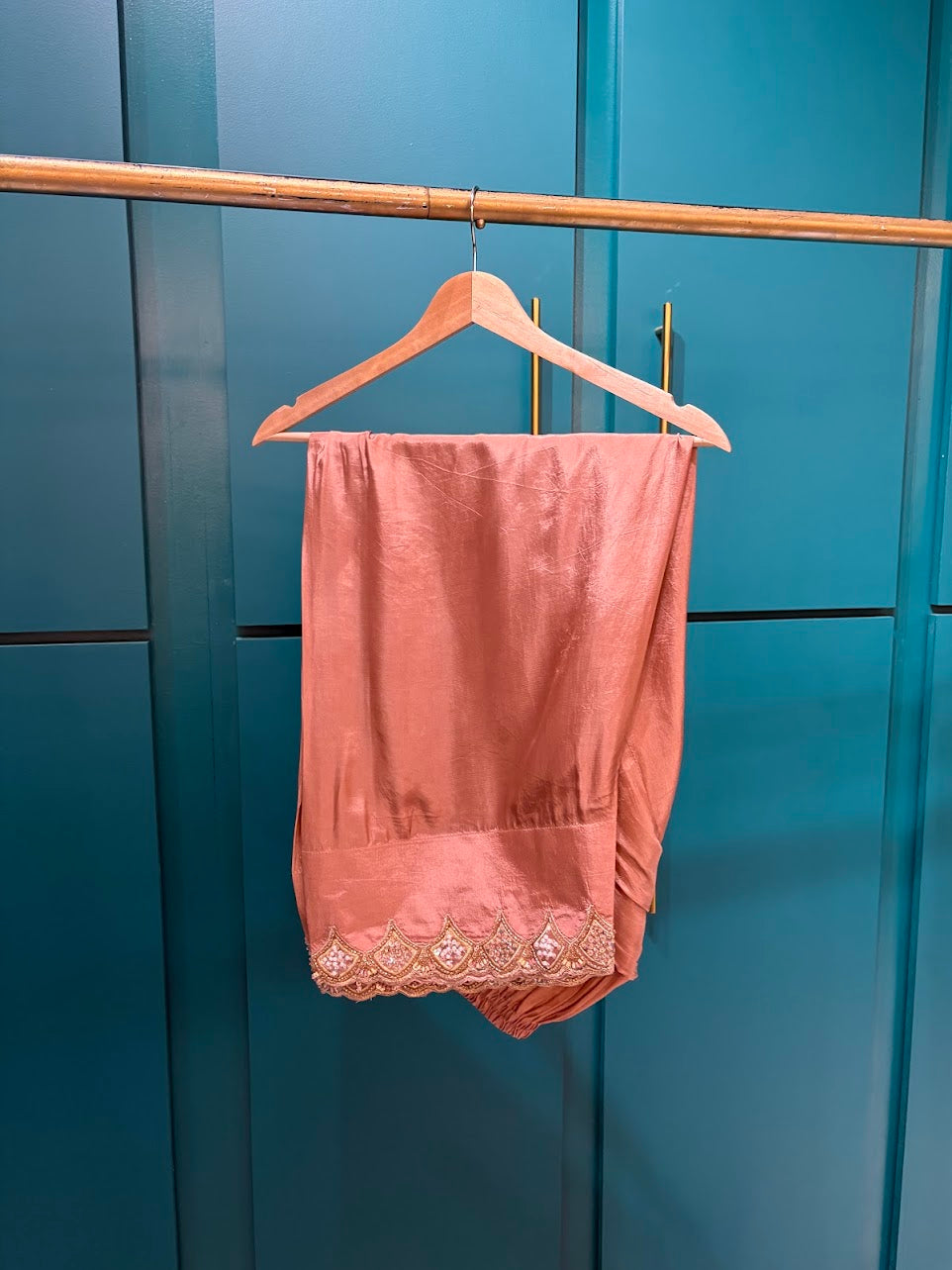 Rose Gold Farshi Shalwar - Mah-E-Noor