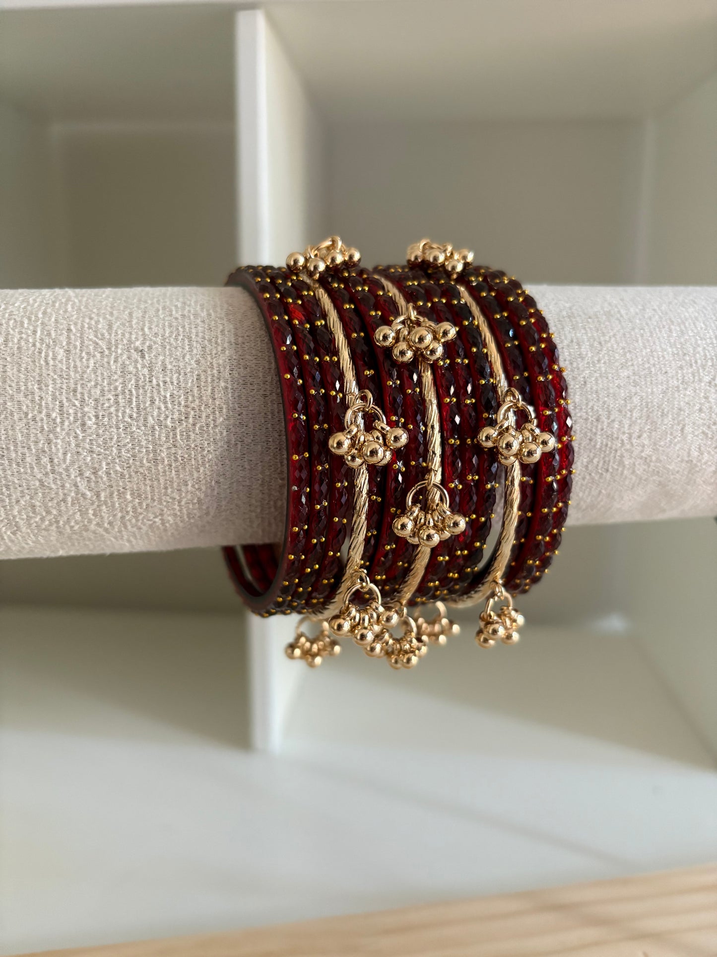 Maroon Kashmiri Bangles
