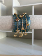 Pastel Blue Kashmiri Bangles