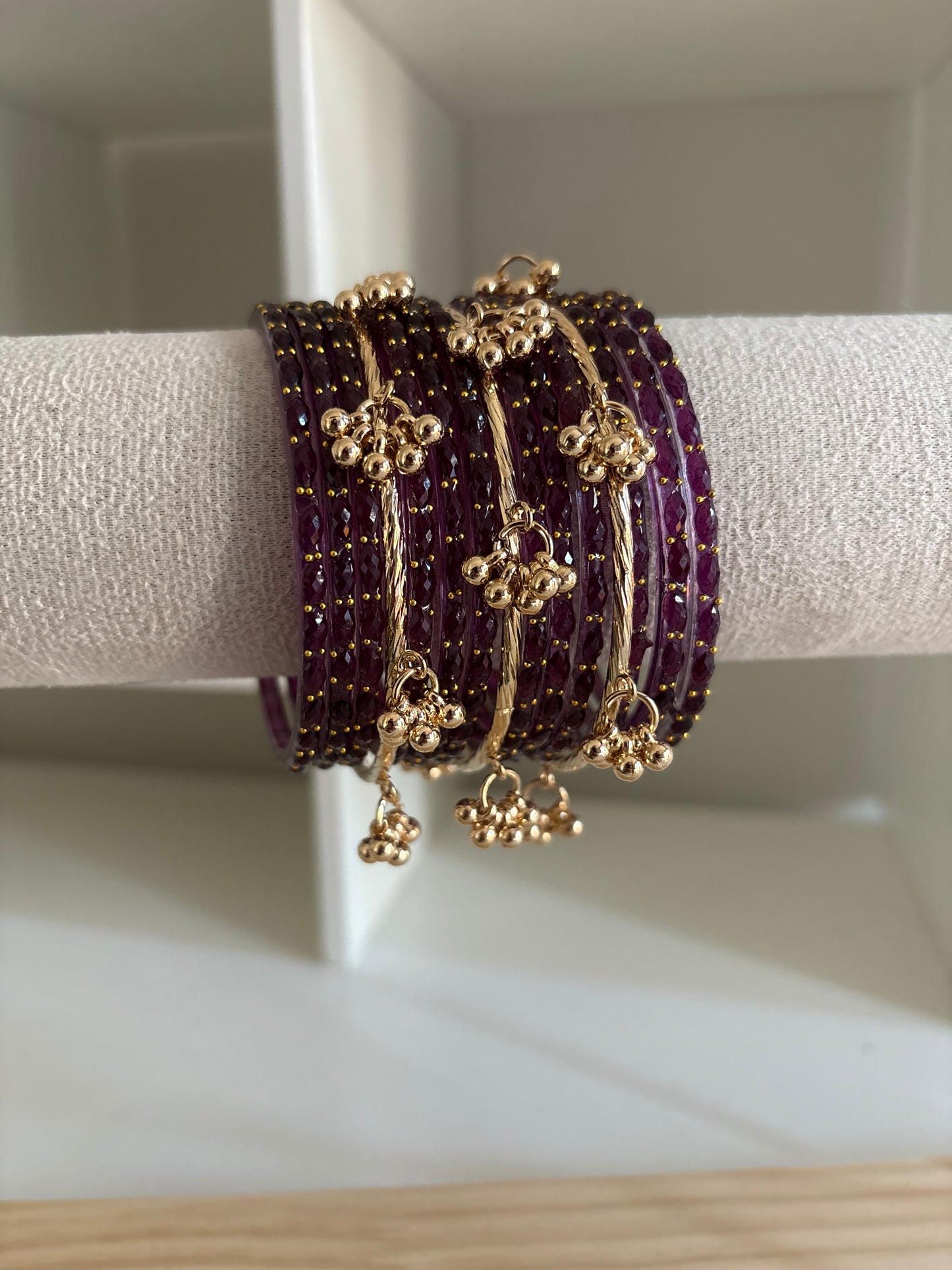Plum Kashmiri Bangles