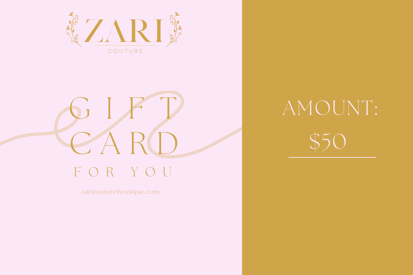 Zari Couture Gift Card