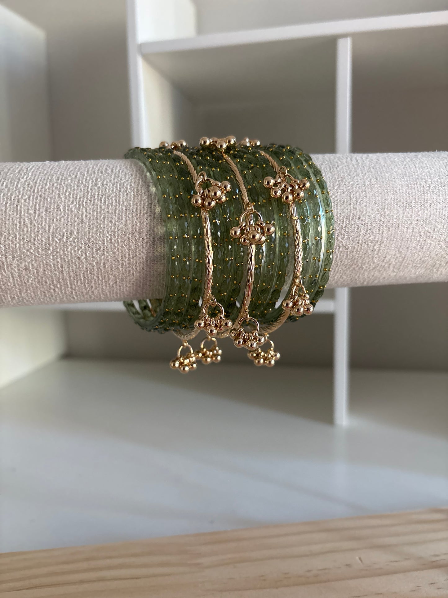 Olive Green Kashmiri Bangles