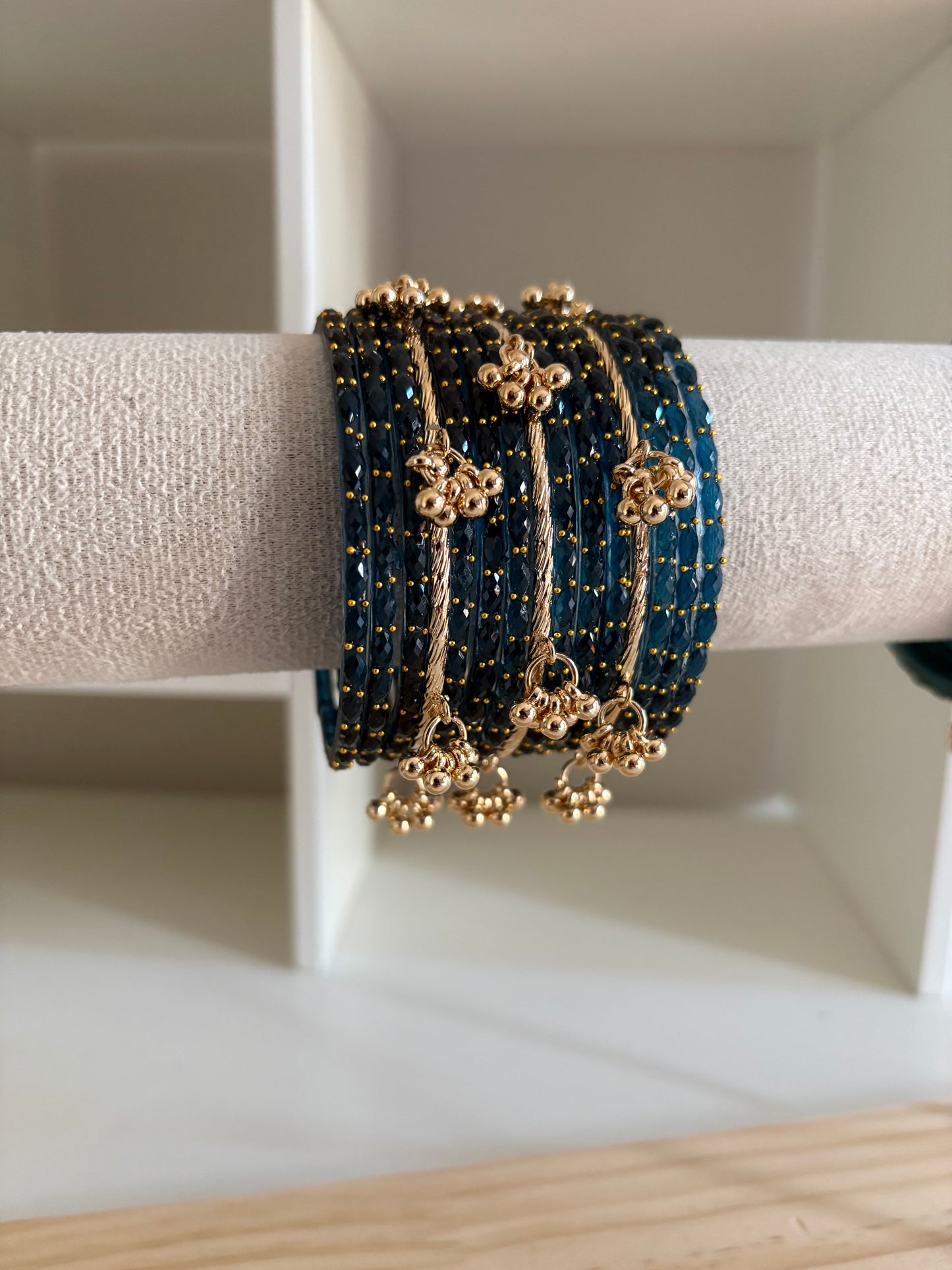 Navy Blue Kashmiri Bangles