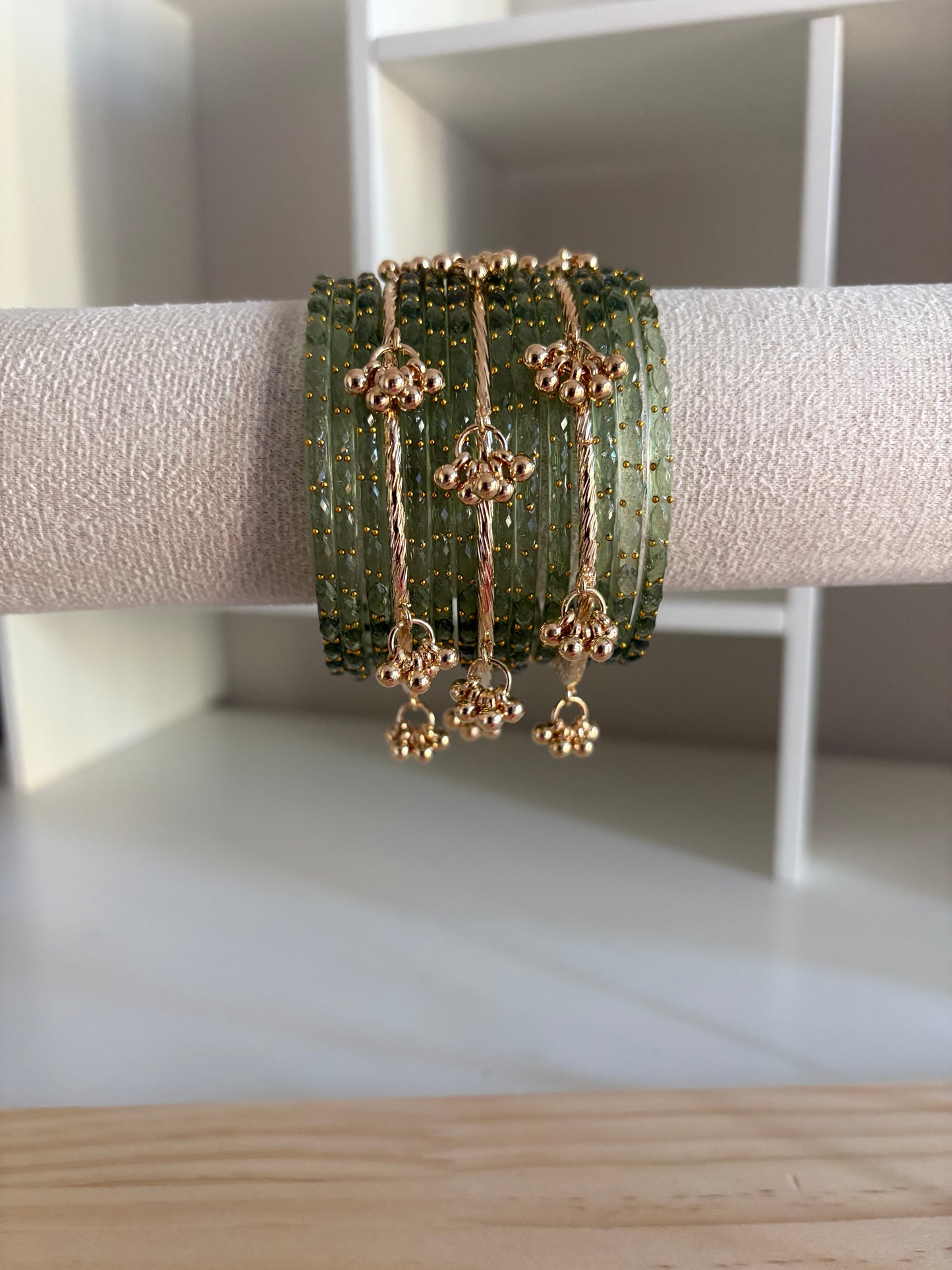 Olive Green Kashmiri Bangles