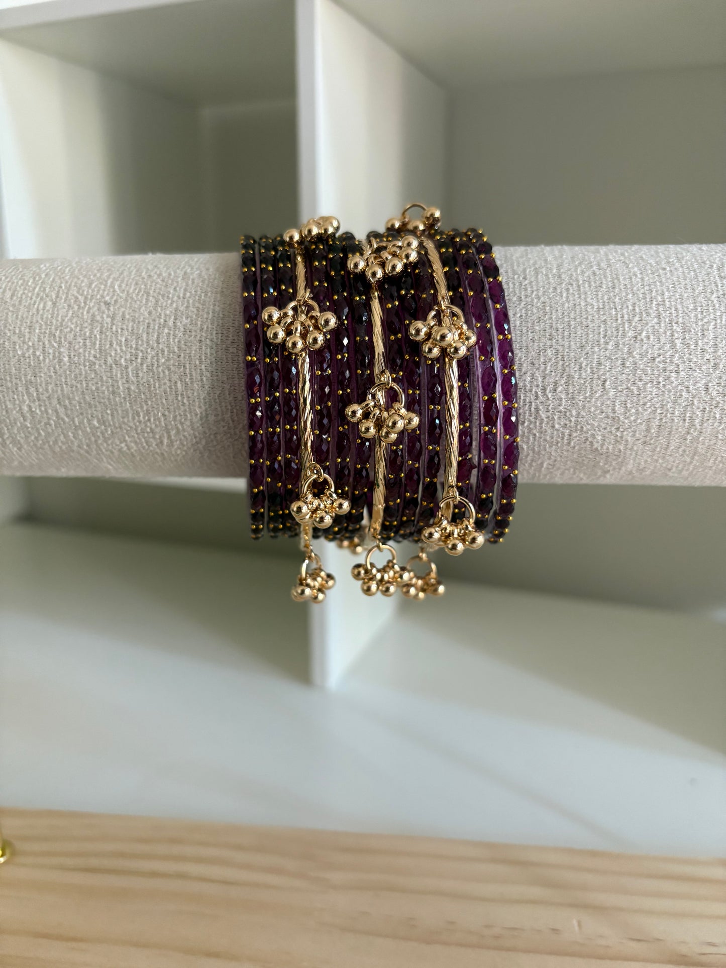 Plum Kashmiri Bangles