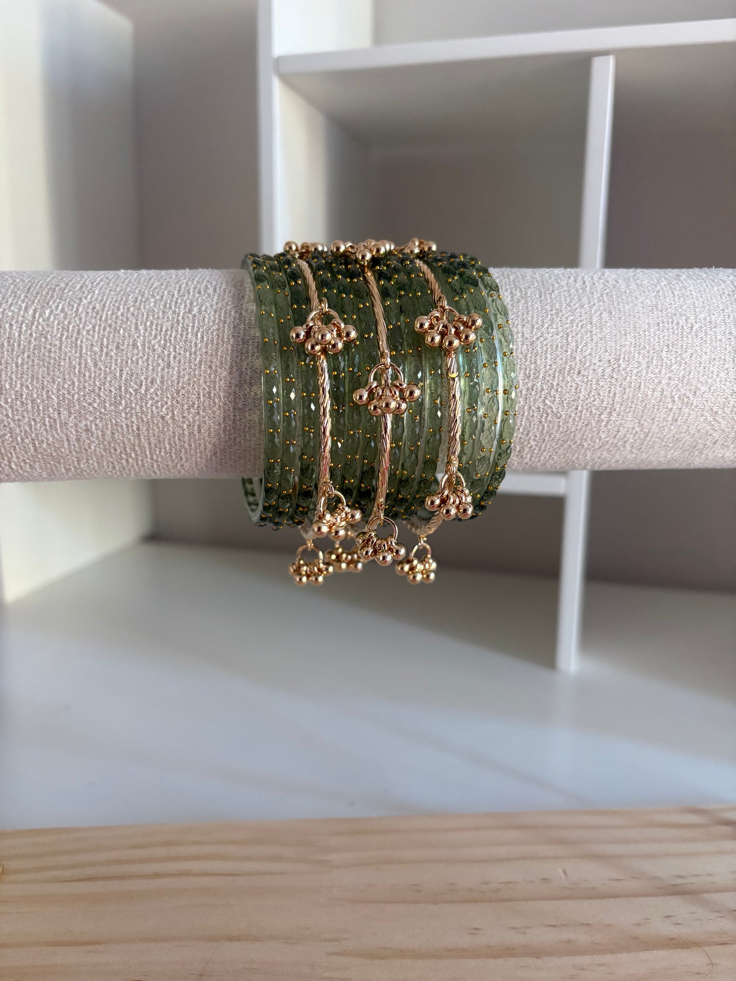 Olive Green Kashmiri Bangles