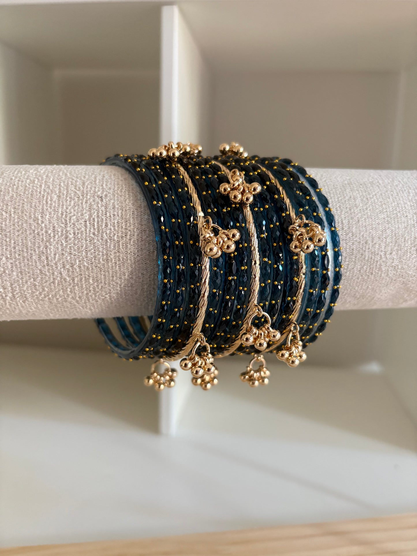 Navy Blue Kashmiri Bangles