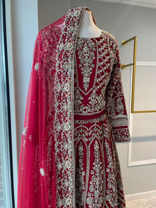 Red Bridal Lehenga