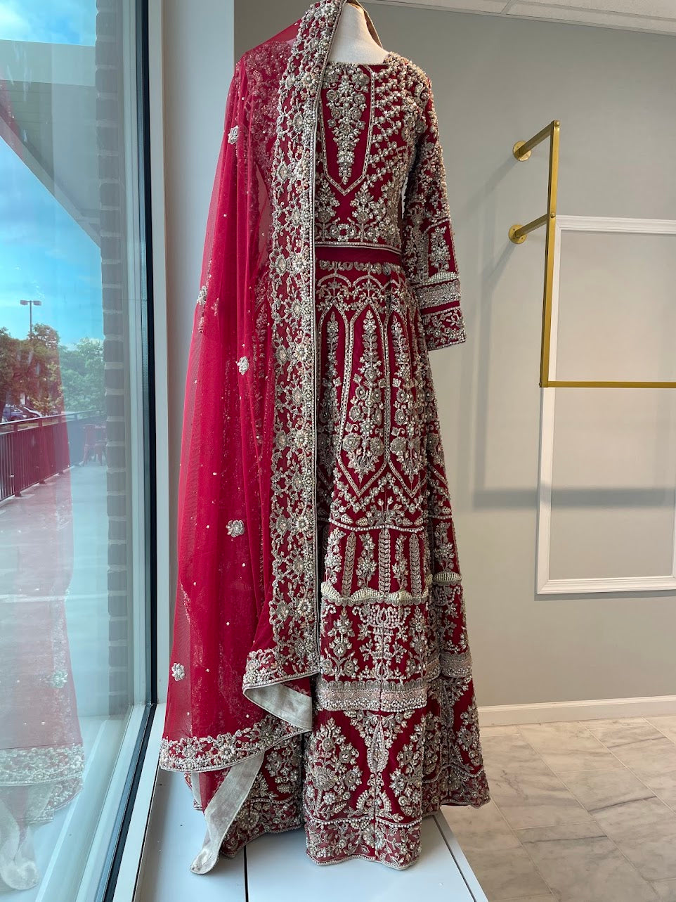 Red Bridal Lehenga