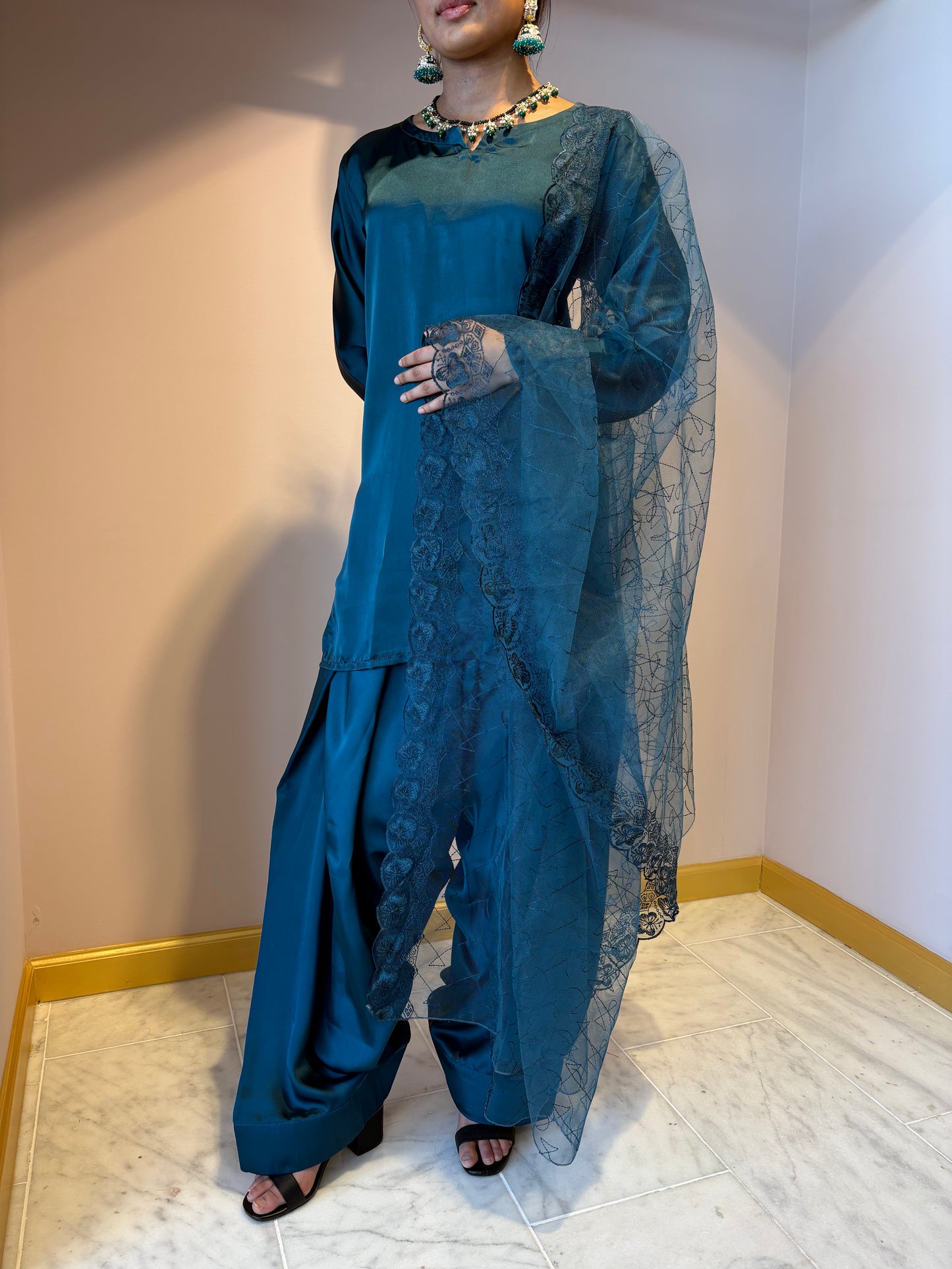 Turquoise Farsi Shalwar