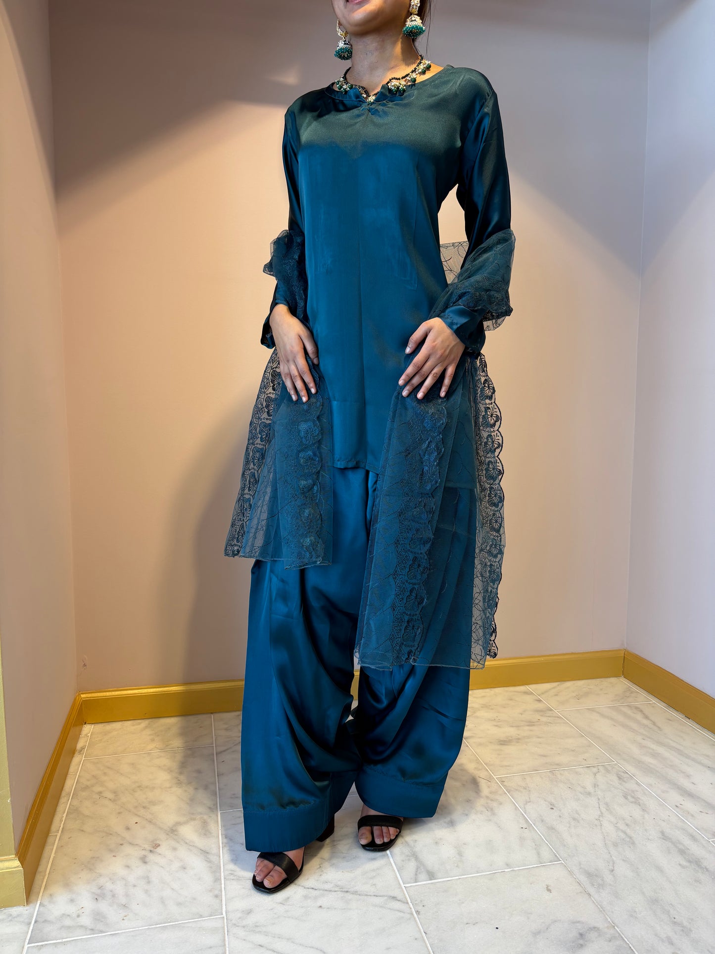 Turquoise Farsi Shalwar