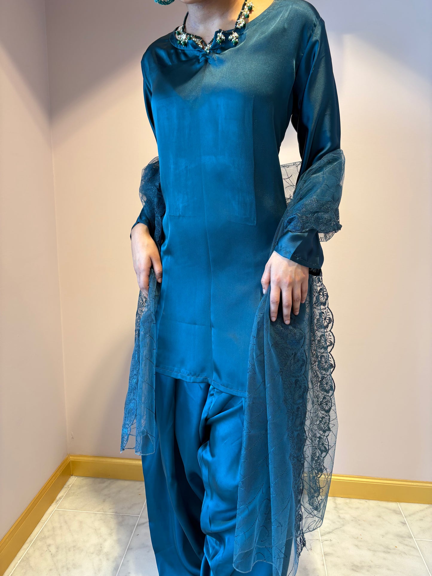Turquoise Farsi Shalwar