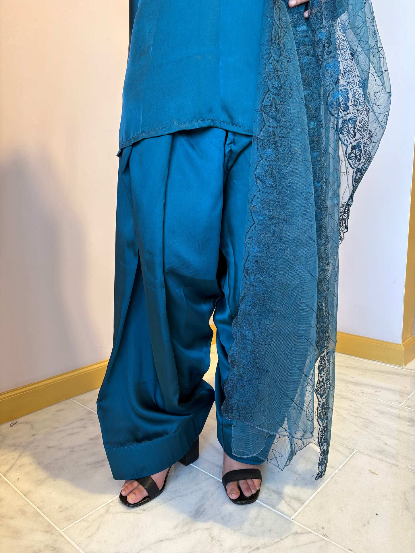 Turquoise Farsi Shalwar