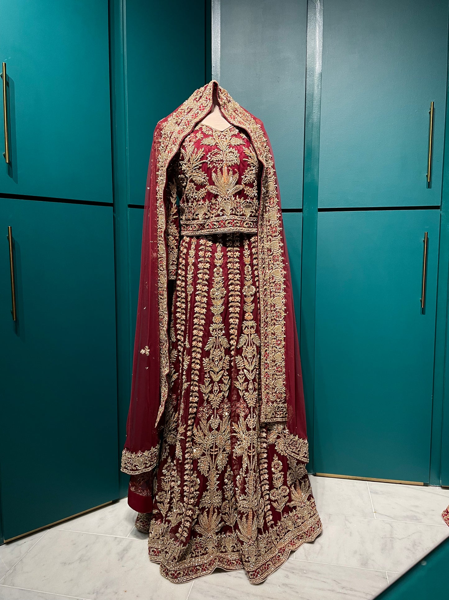 Maroon Bridal Lehenga