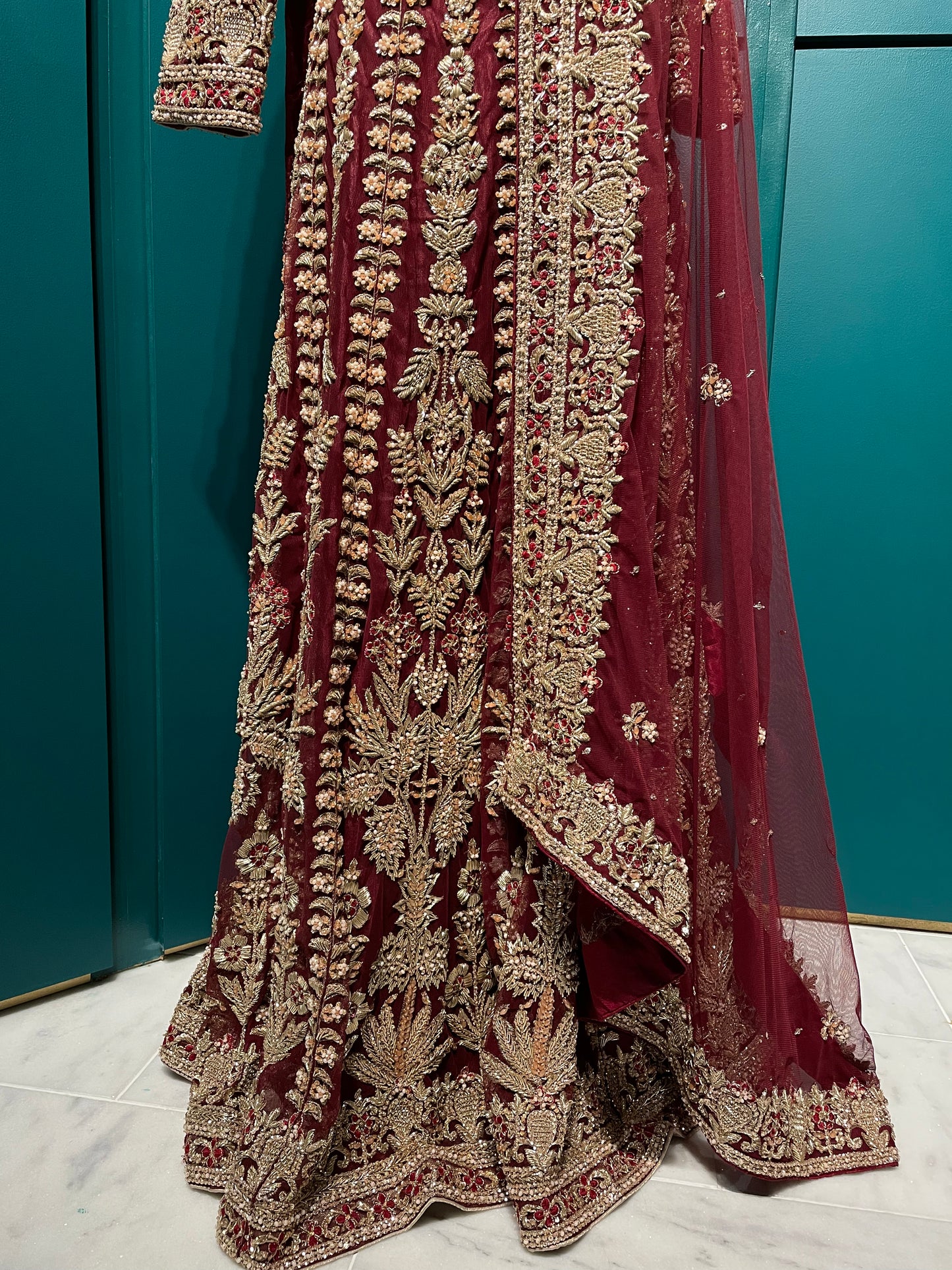 Maroon Bridal Lehenga
