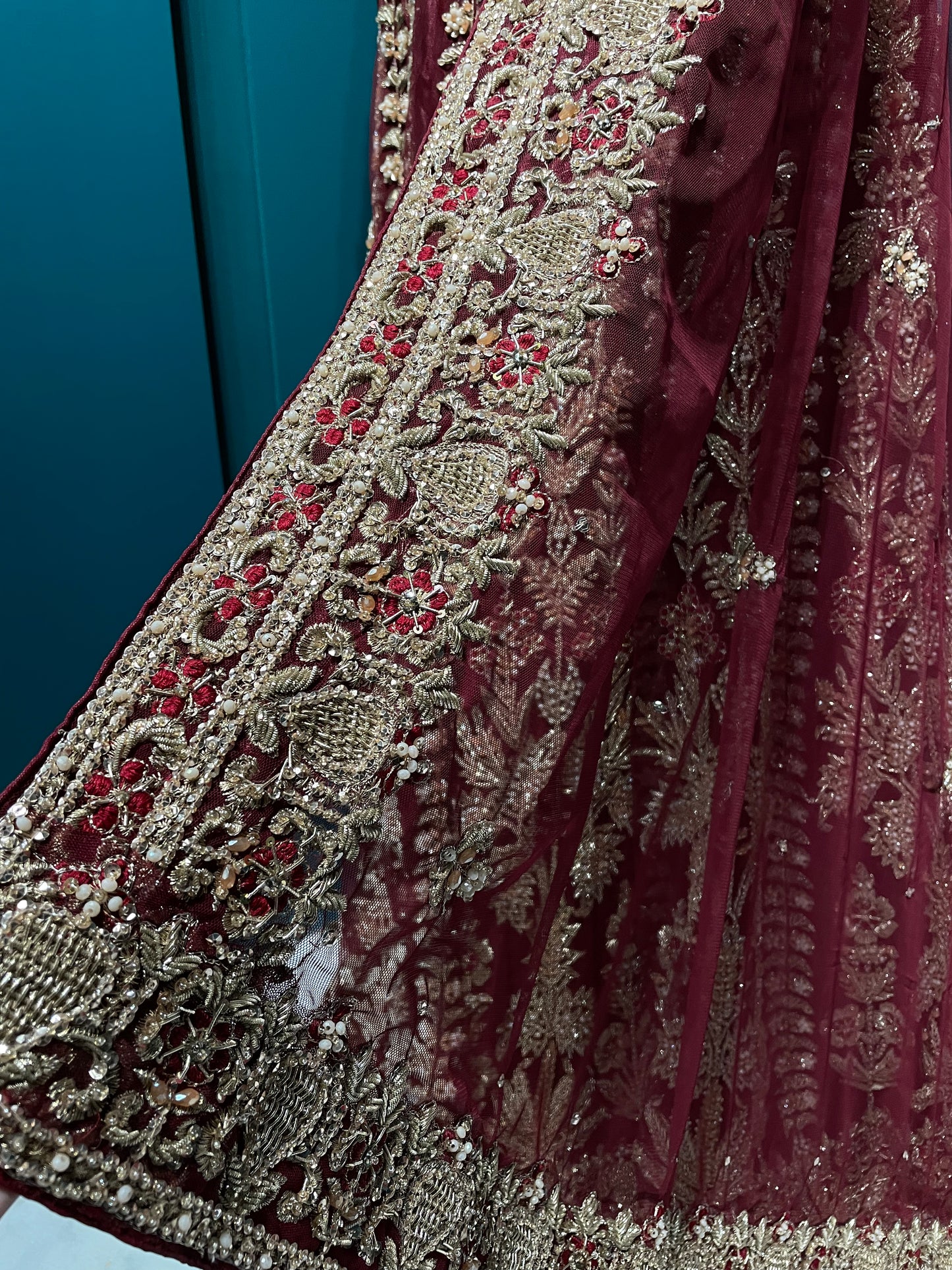 Maroon Bridal Lehenga