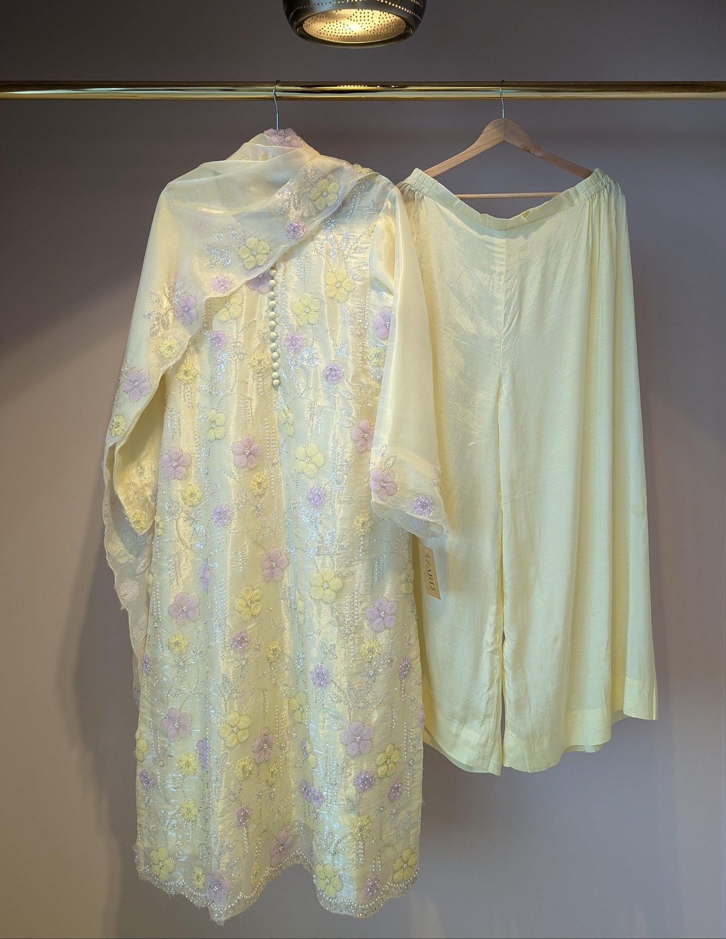 Summer Yellow Floral Kurti