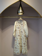 Cream Embroidered Kurti