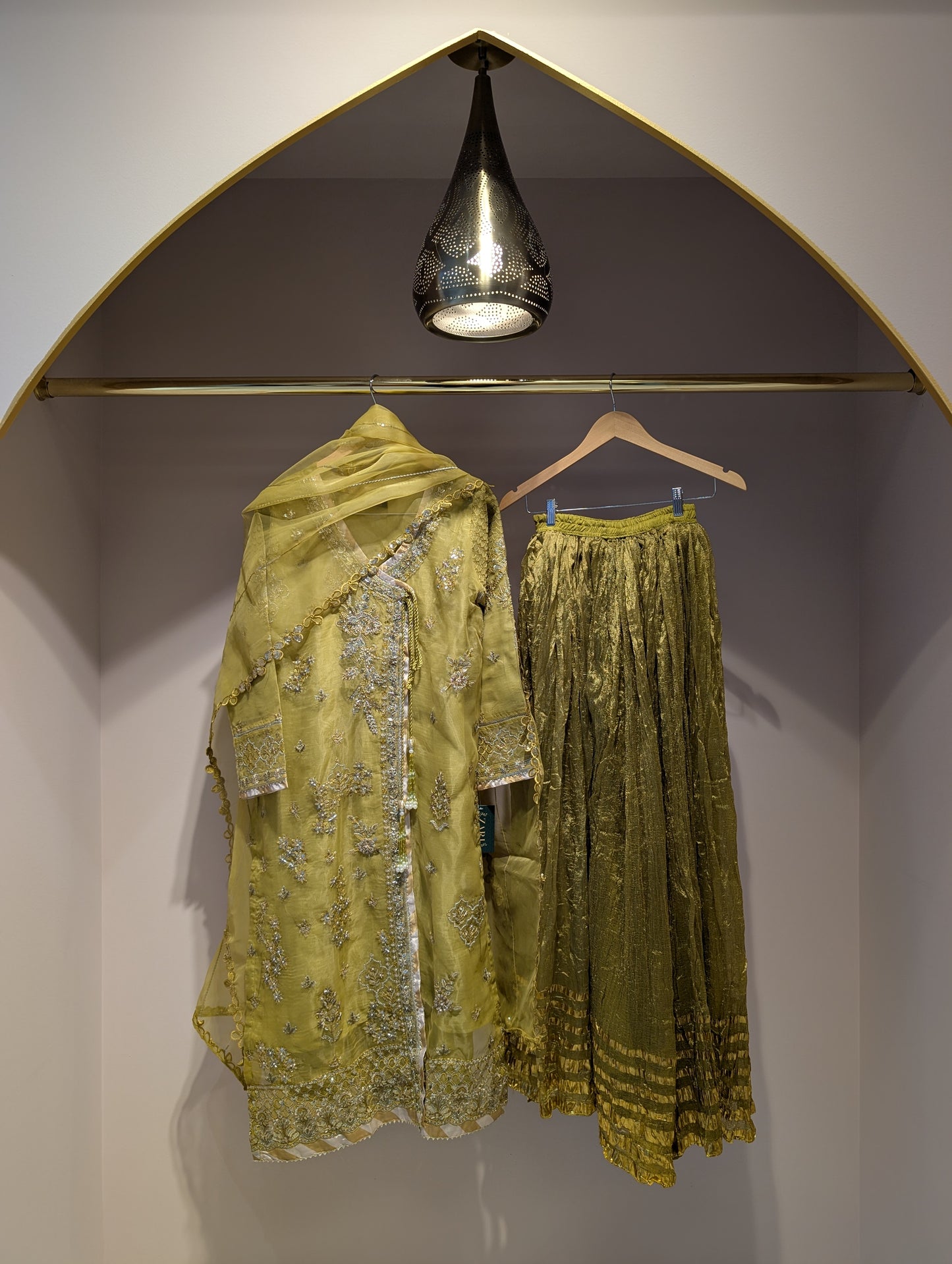 Green Sharara Dress
