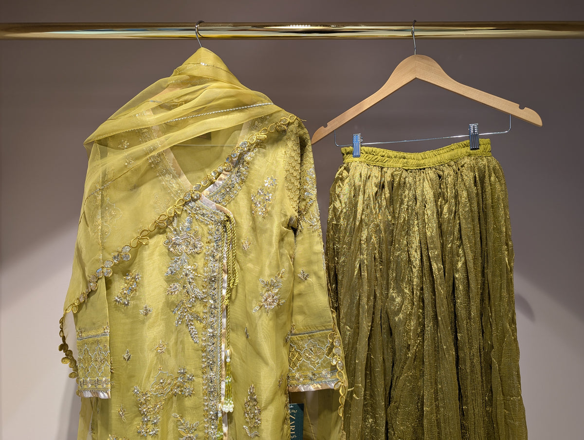 Green Sharara Dress