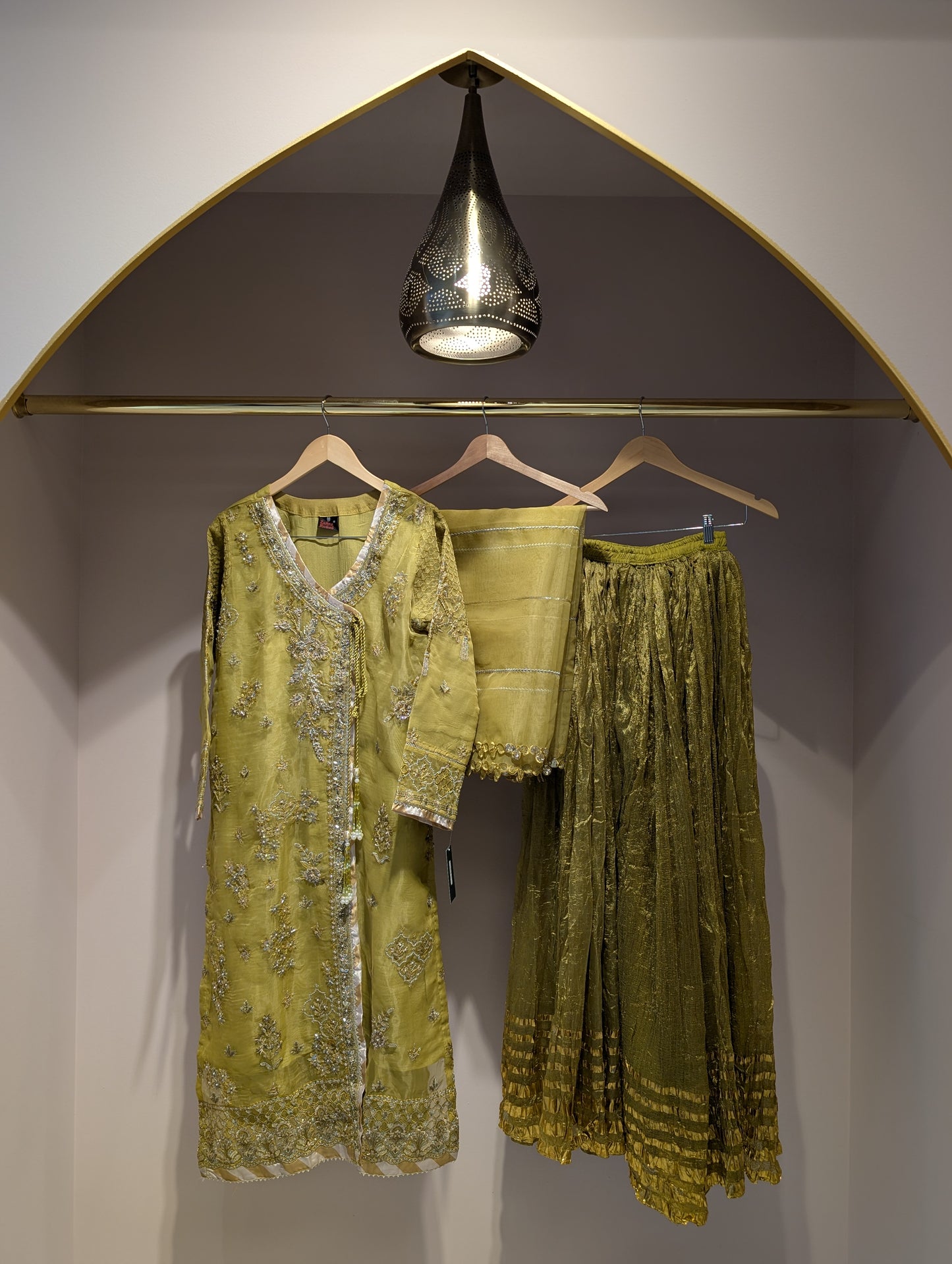 Green Sharara Dress