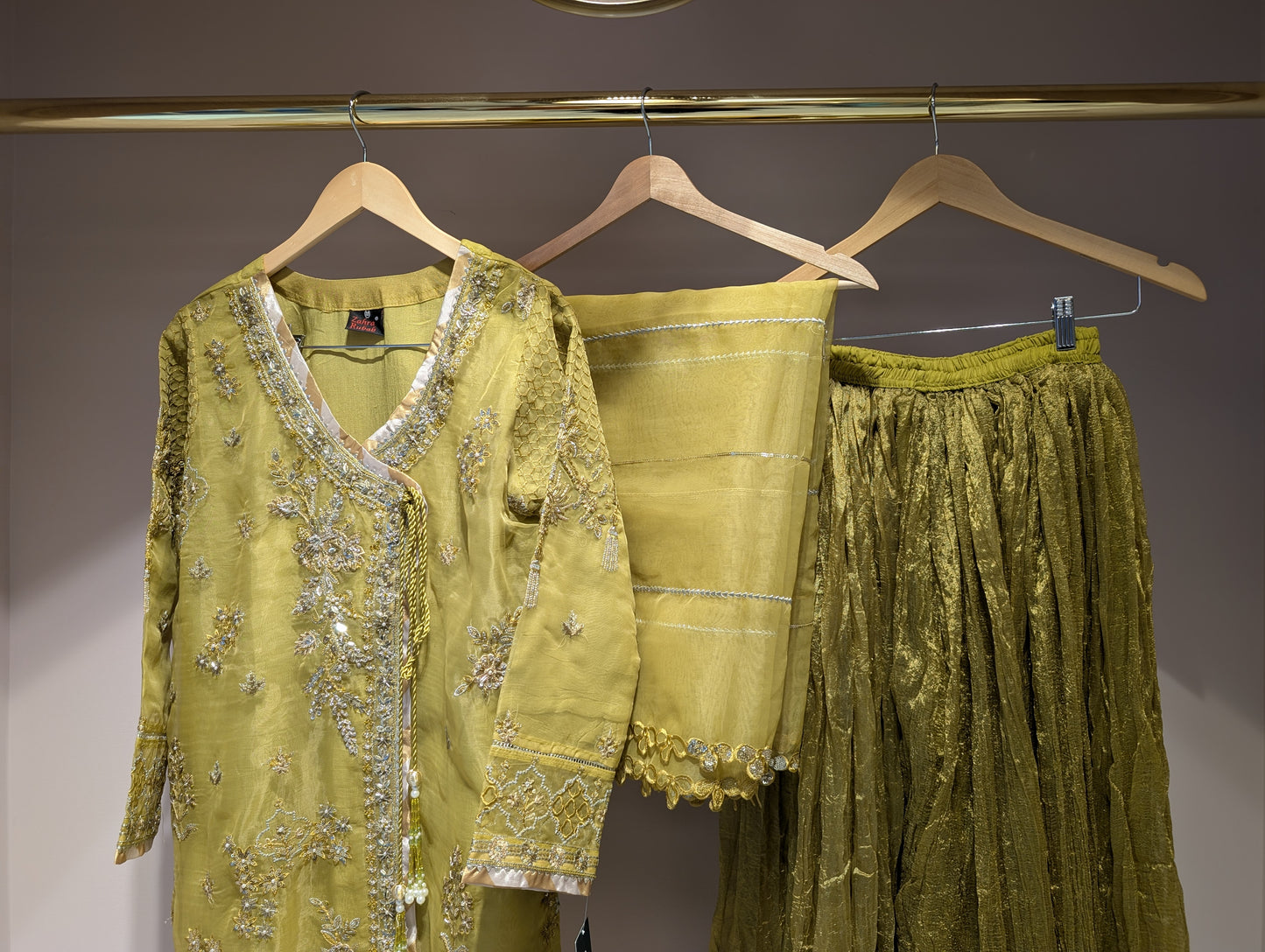 Green Sharara Dress