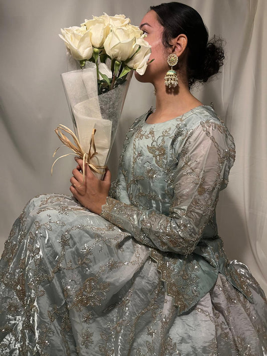 Light Blue Gulbahaar Lehenga