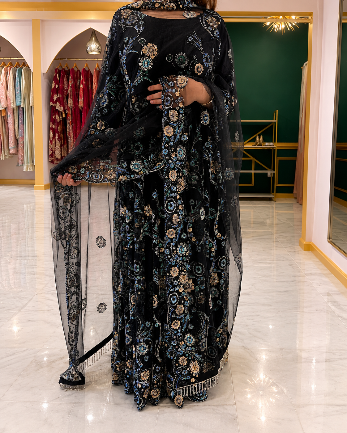 Shab-e-Noor Maxi Dress