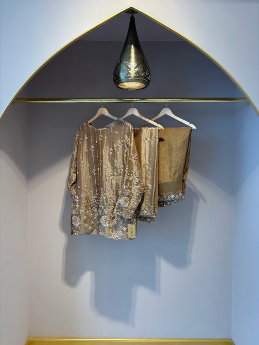 Brown Farshi Shalwar - Mah-E-Noor