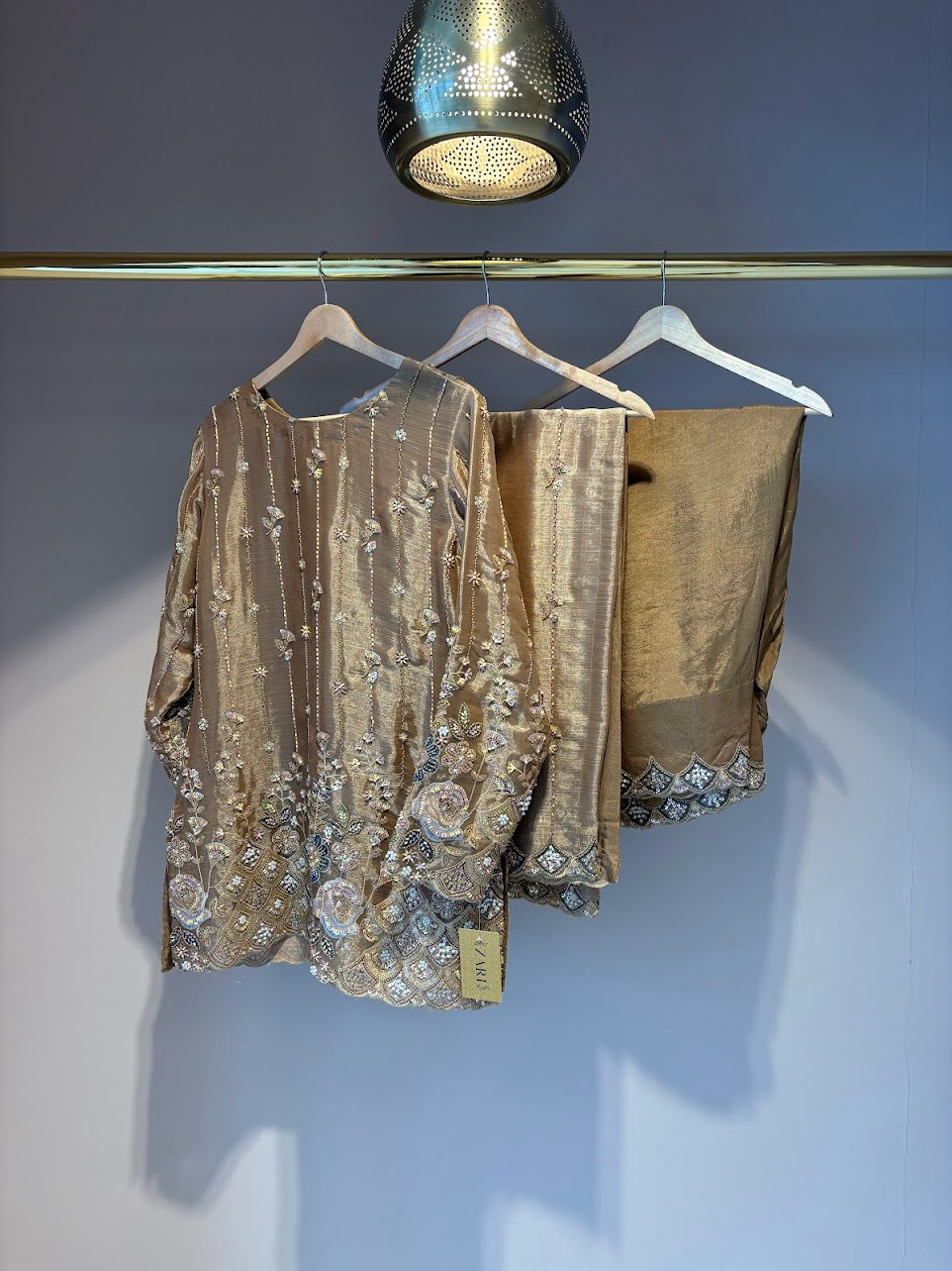 Brown Farshi Shalwar - Mah-E-Noor