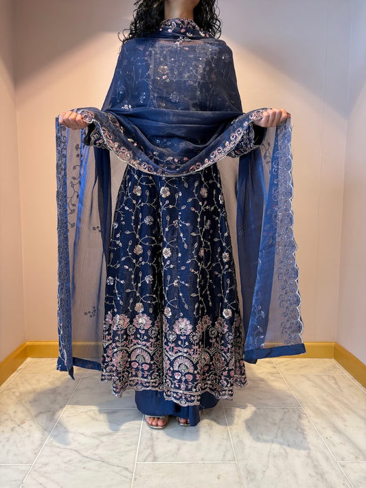 Floral Midnight | Magnolia Anarkali