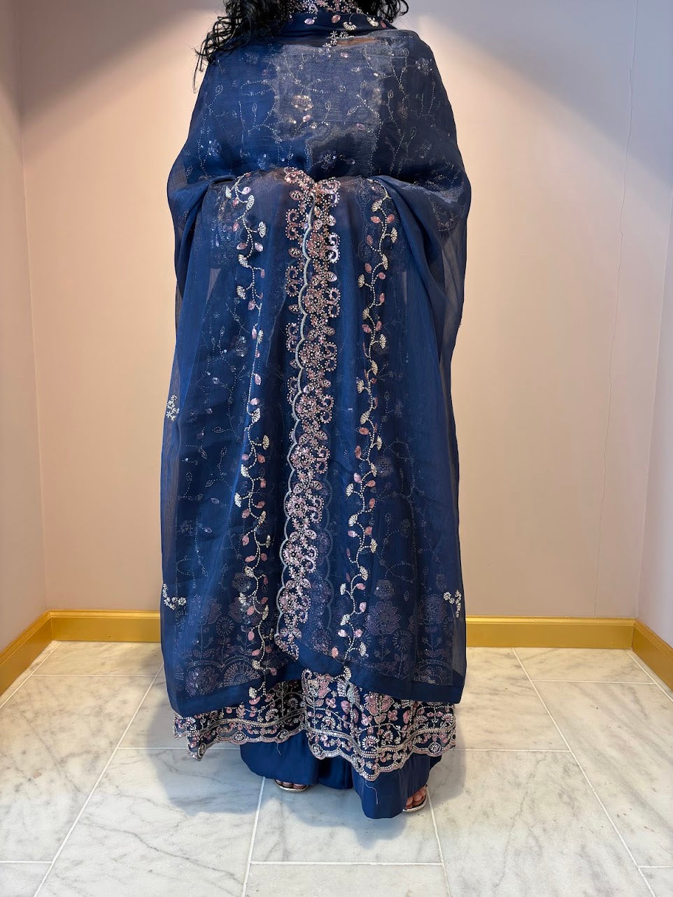 Floral Midnight | Magnolia Anarkali