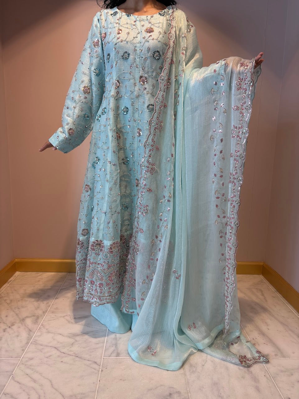 Sea | Magnolia Anarkali