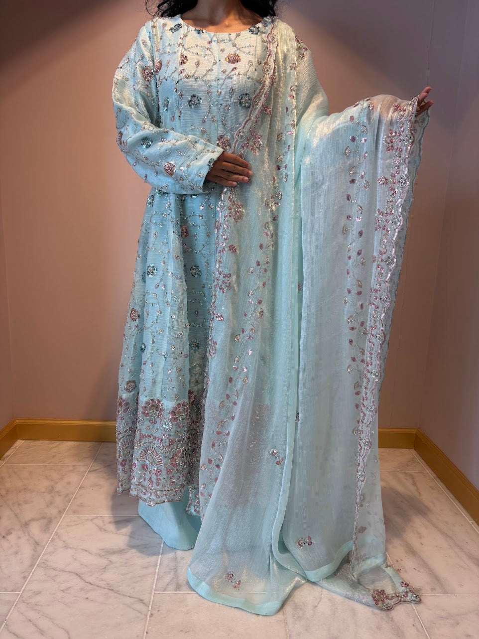 Sea | Magnolia Anarkali