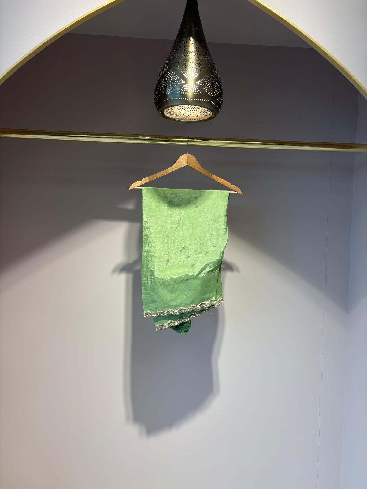 Lime Green Farshi Shalwar - Mah-E-Noor