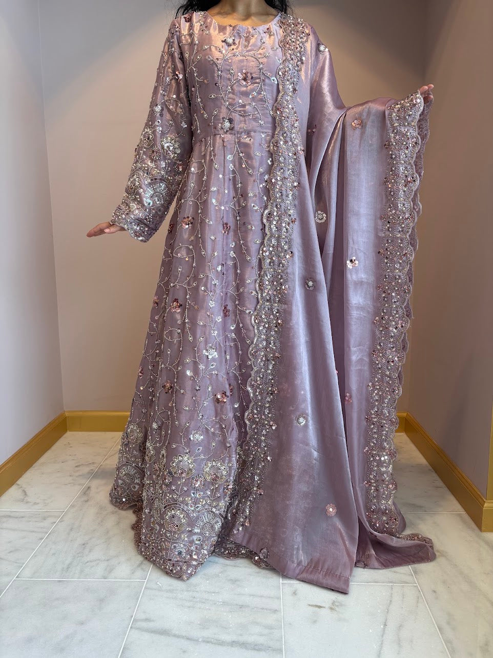 Mauve Zeenat Maxi Gown