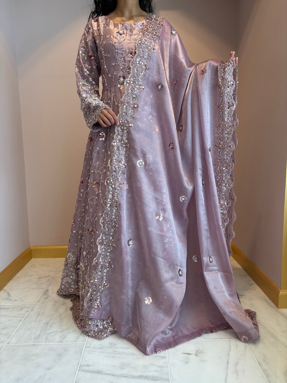 Mauve Zeenat Maxi Gown
