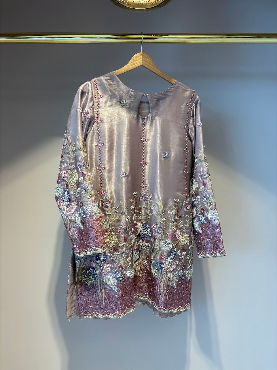 Mauve Farshi Shalwar - Mah-E-Noor