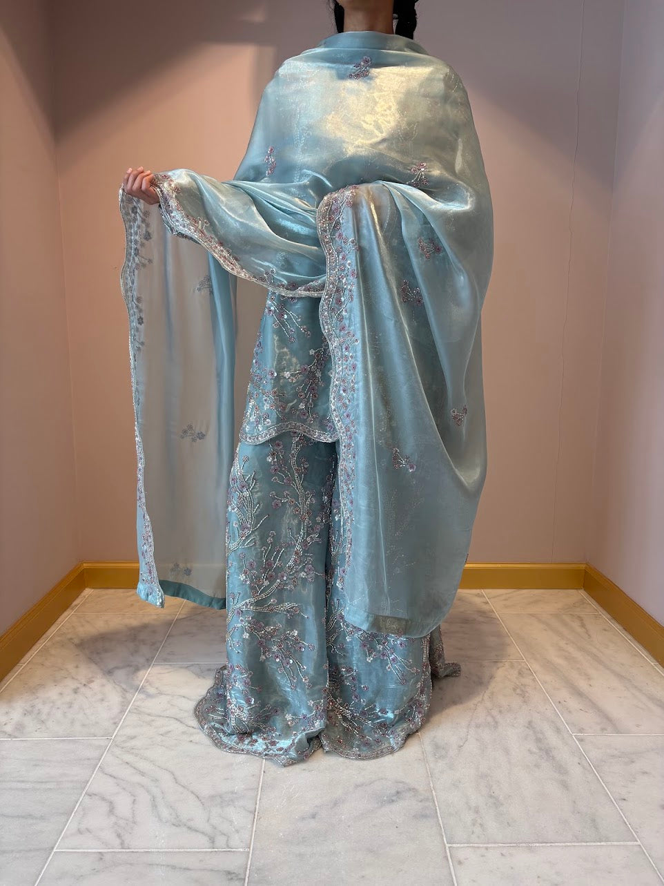 Ocean Cherry Blossom Sharara