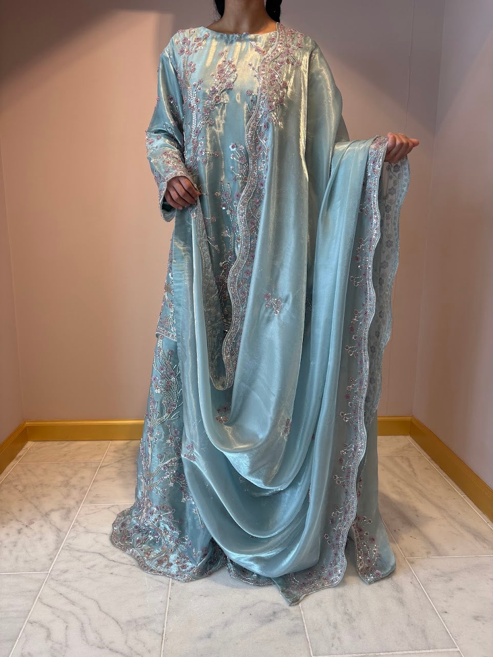 Ocean Cherry Blossom Sharara