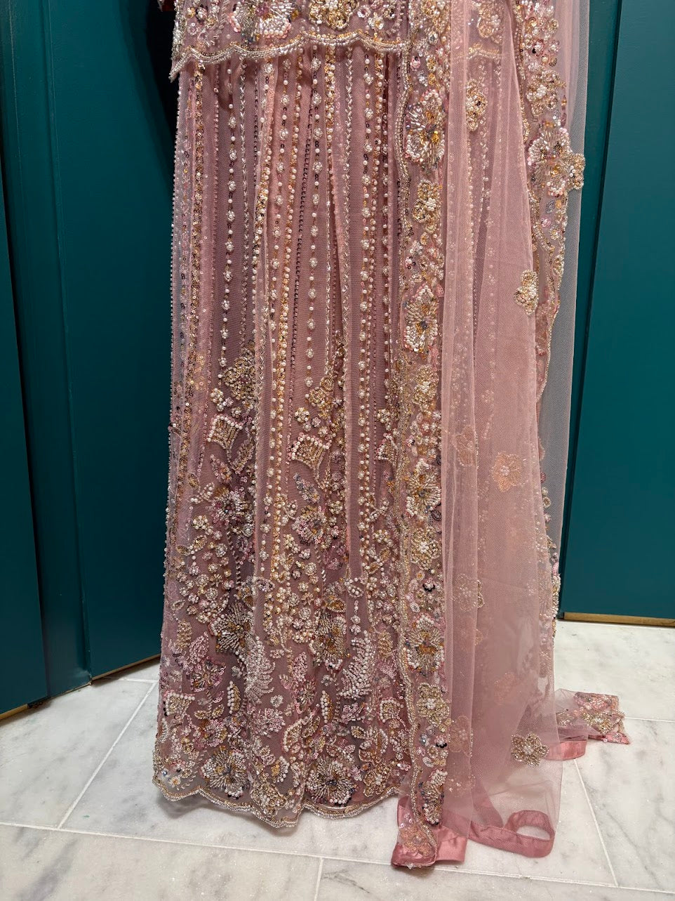 Pink Wedding Wear Lehenga