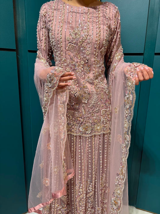 Pink Wedding Wear Lehenga