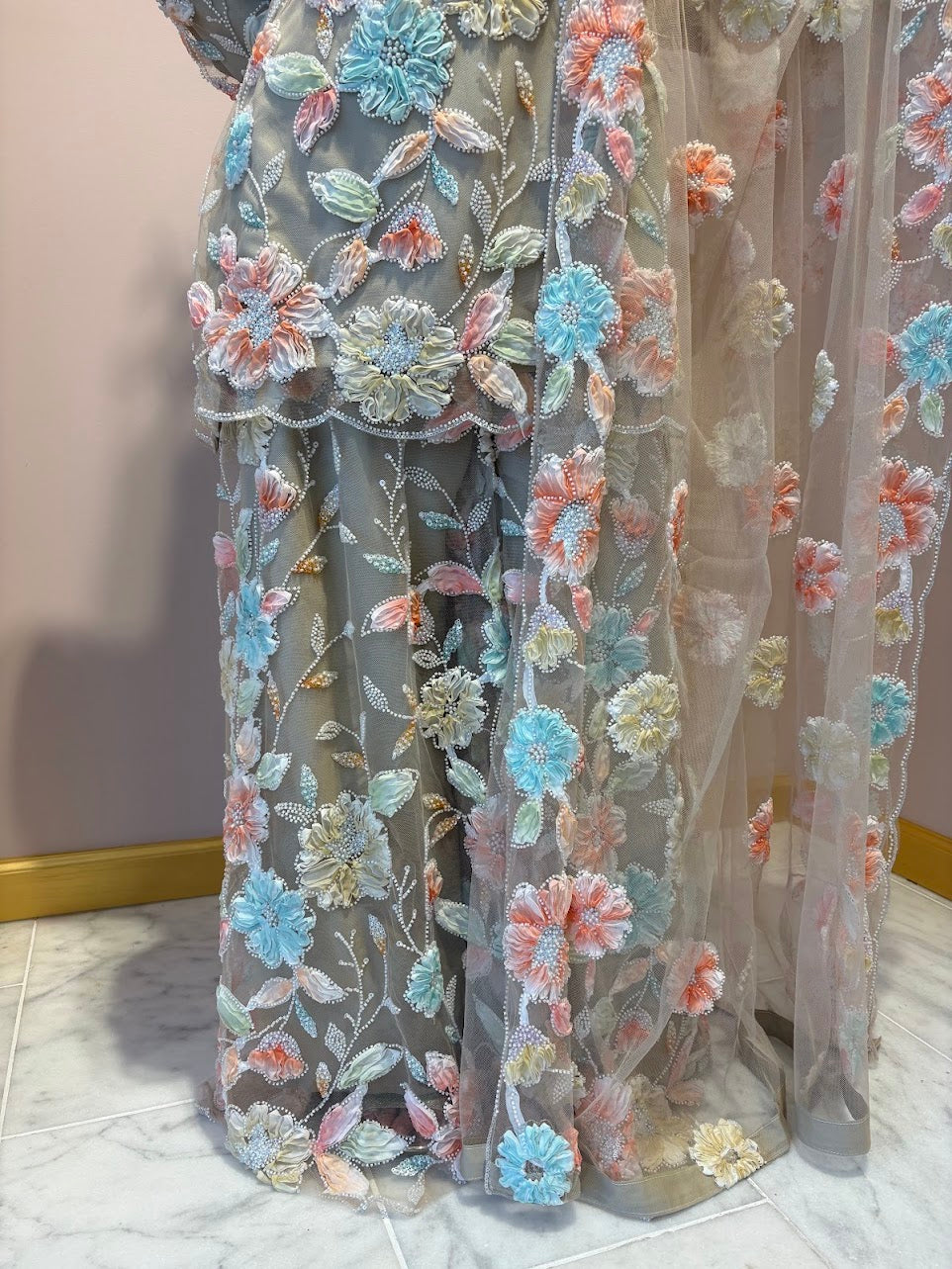 Sand Fiza Flower Sharara