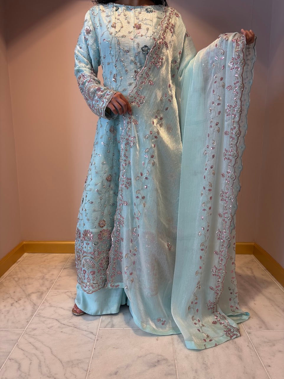 Floral Sea | Magnolia Anarkali
