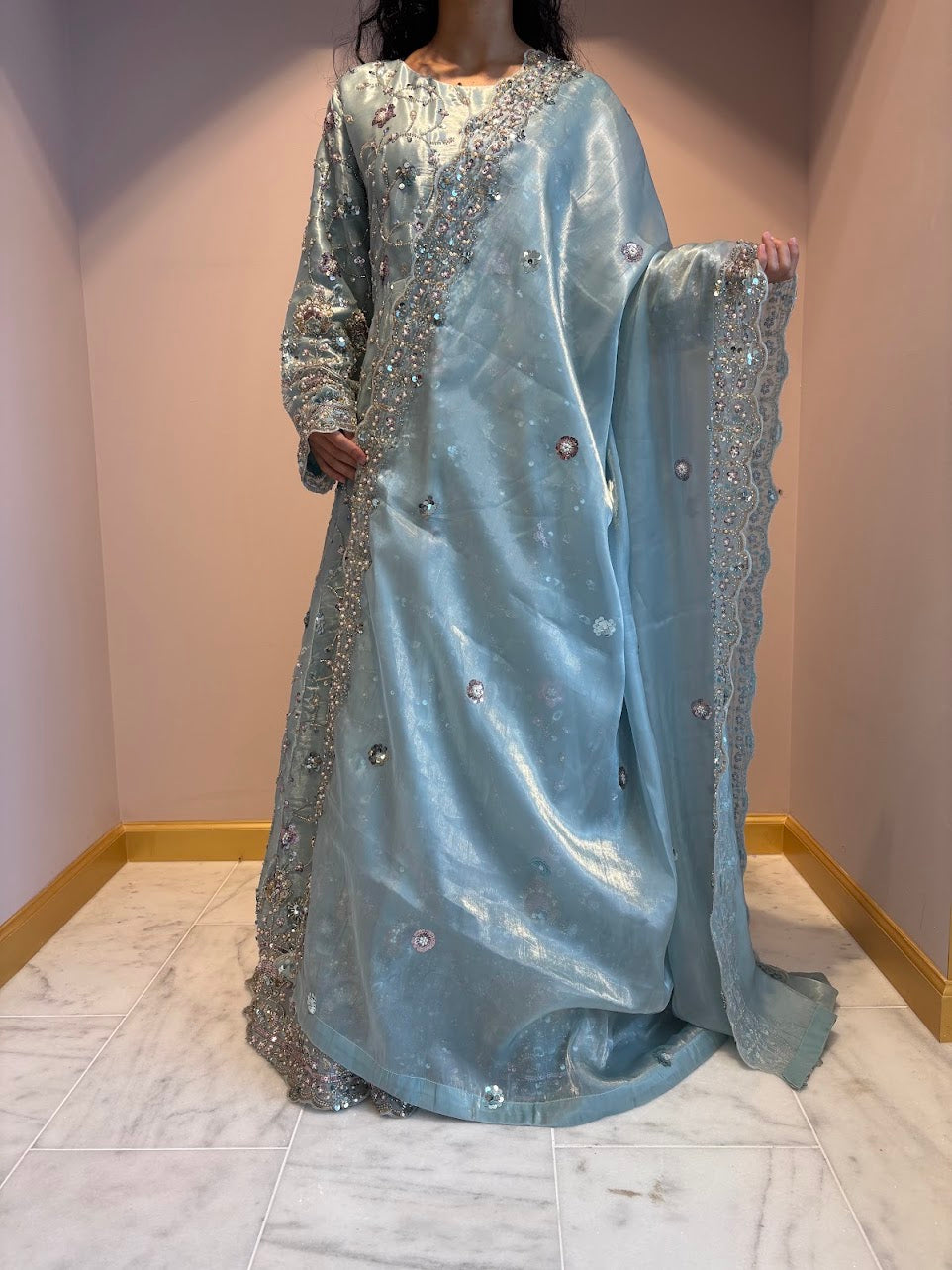 Teal Green Zeenat Maxi Gown