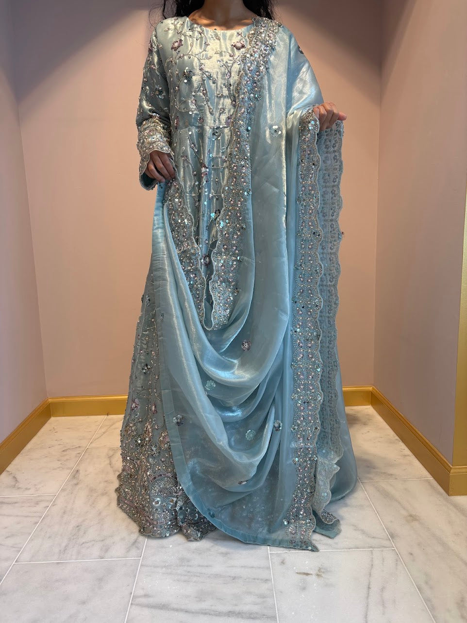 Teal Green Zeenat Maxi Gown