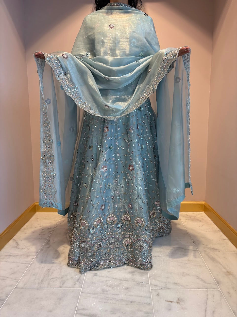 Teal Green Zeenat Maxi Gown