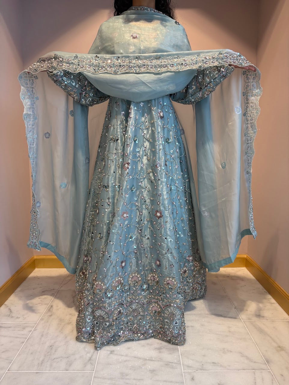 Teal Green Zeenat Maxi Gown